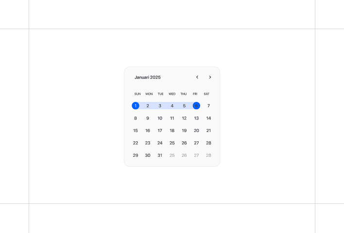 Range Calendar